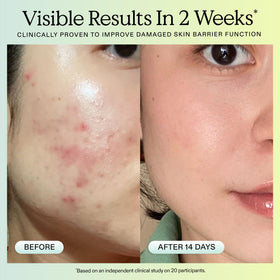 KraveBeauty ingredient visual highlighting tamanu oil and ceramides for barrier support
