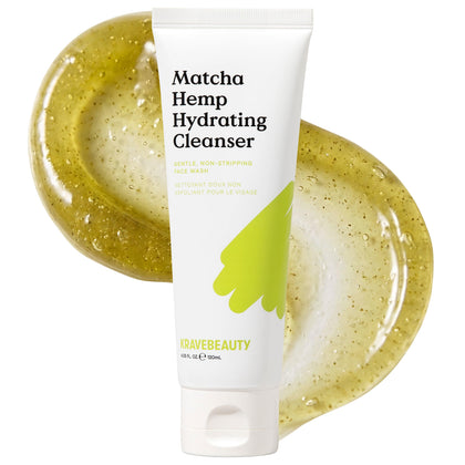 KraveBeauty front packaging showing hydrating cleanser and calm benefit