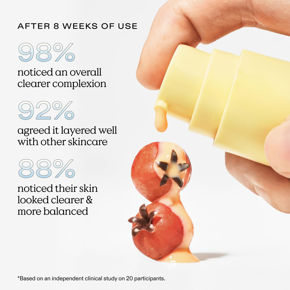 KraveBeauty Oil La La bottle beside a credit card showing compact travel-friendly size
