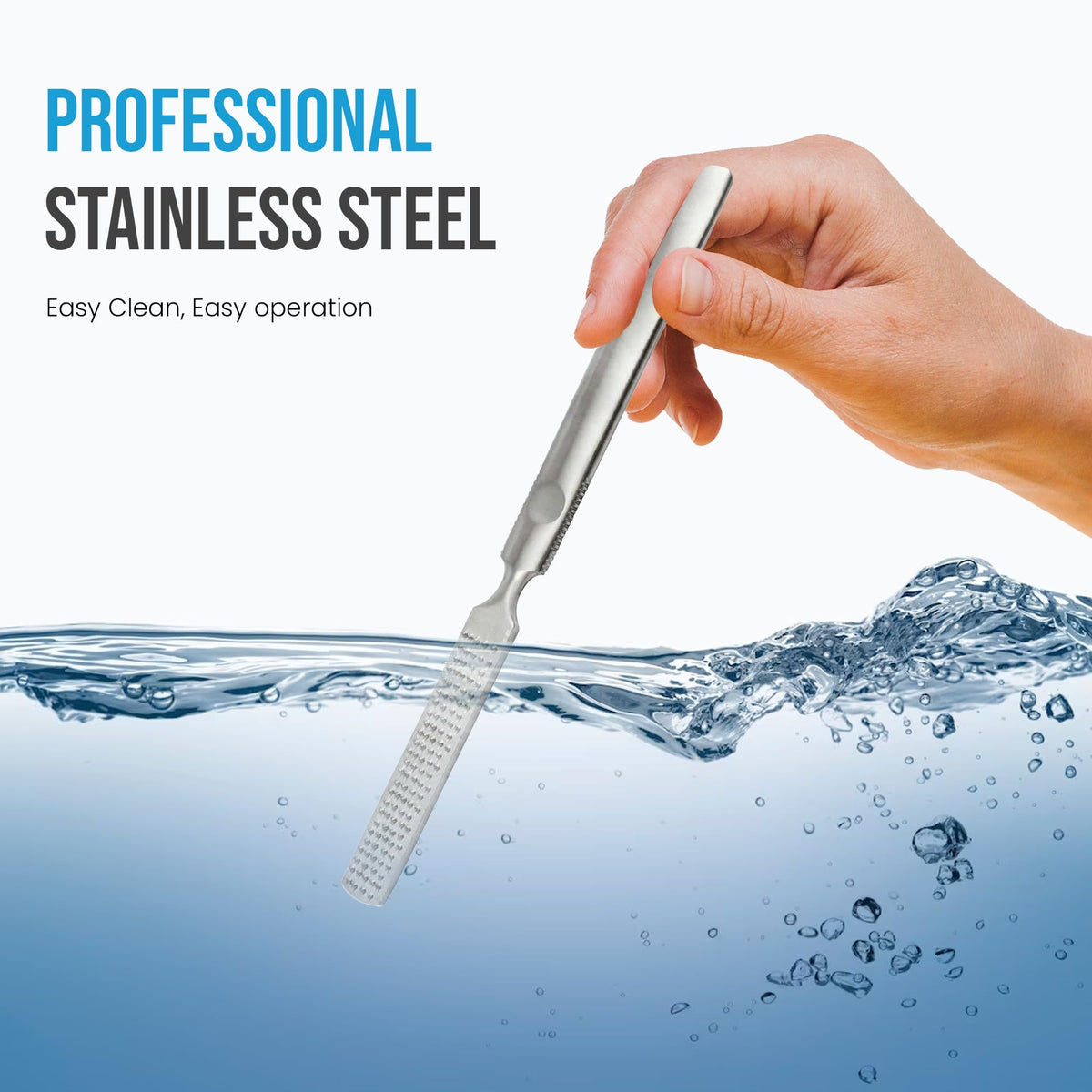 Krisp Beauty close-up of textured abrasive surface for precise callus removal
