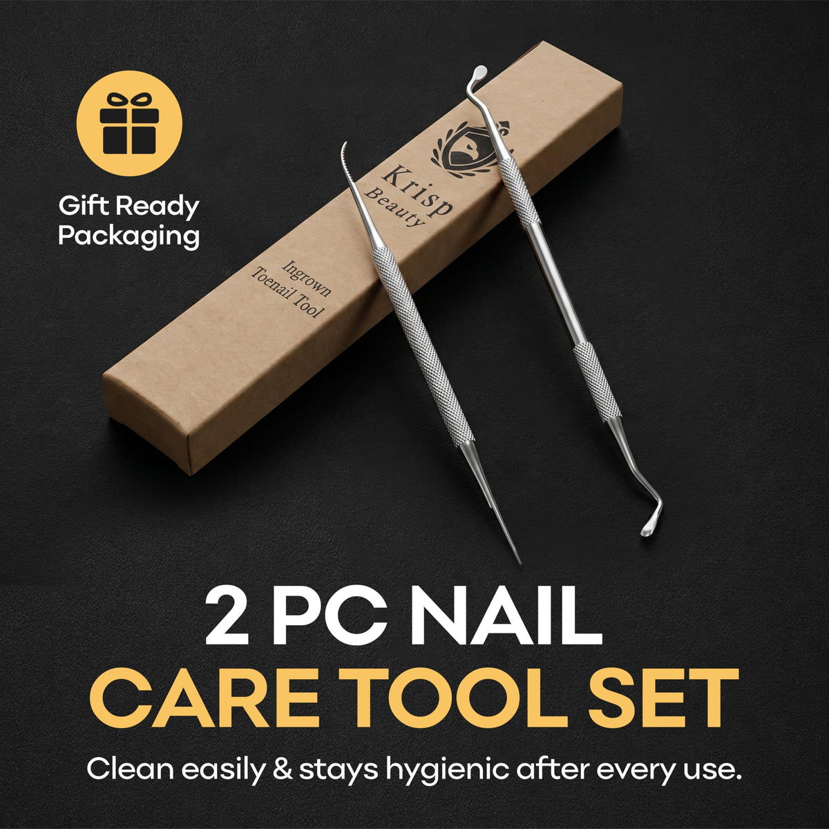 Krisp Beauty packaged storage case keeping tools clean and ready for reuse