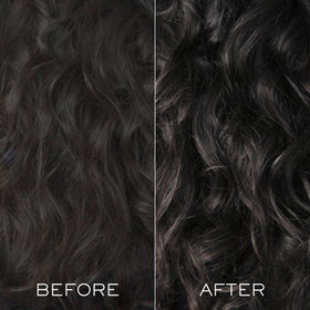 Kristin Ess after-gloss shiny dark brown hair demonstrating smooth, reflective finish