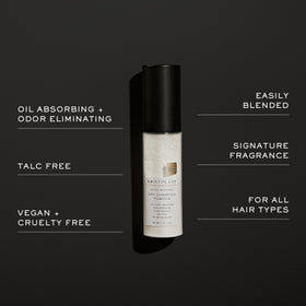 Kristin Ess applying powder to roots to refresh and add volume