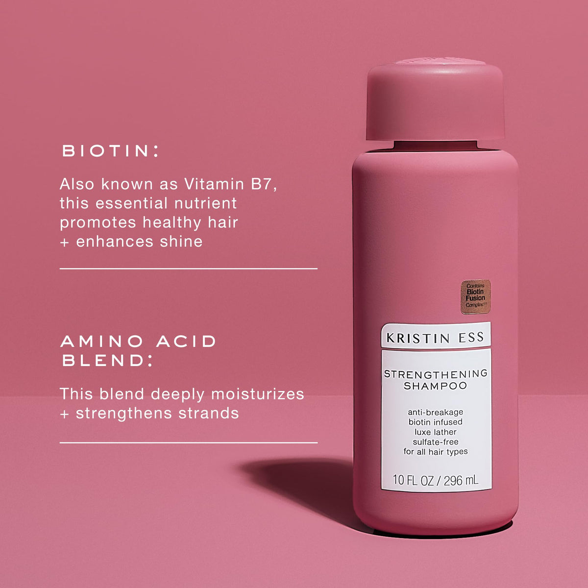 Kristin Ess texture foam closeup illustrating gentle lather for effective cleansing