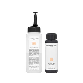 Kristin Ess product with bottle sizes and included contents for easy home use benefit