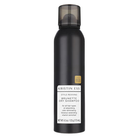 Kristin Ess front packaging showing tinted dry shampoo for quick refresh