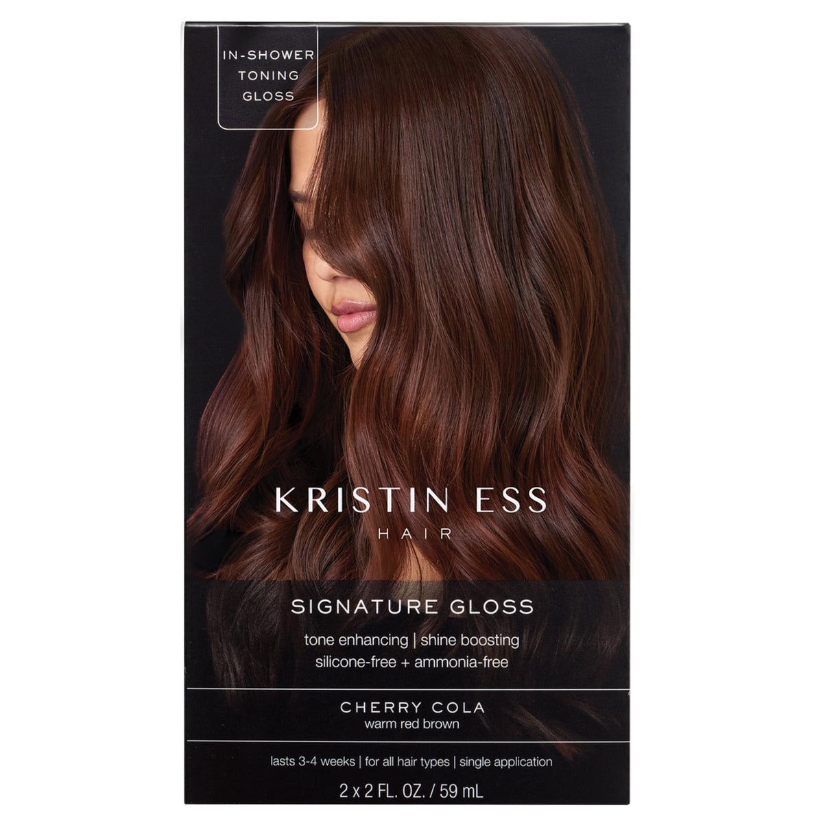 Kristin Ess front packaging showing cherry cola gloss and benefits