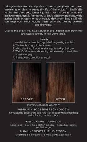 Kristin Ess application in shower demonstrating easy in-salon replacement