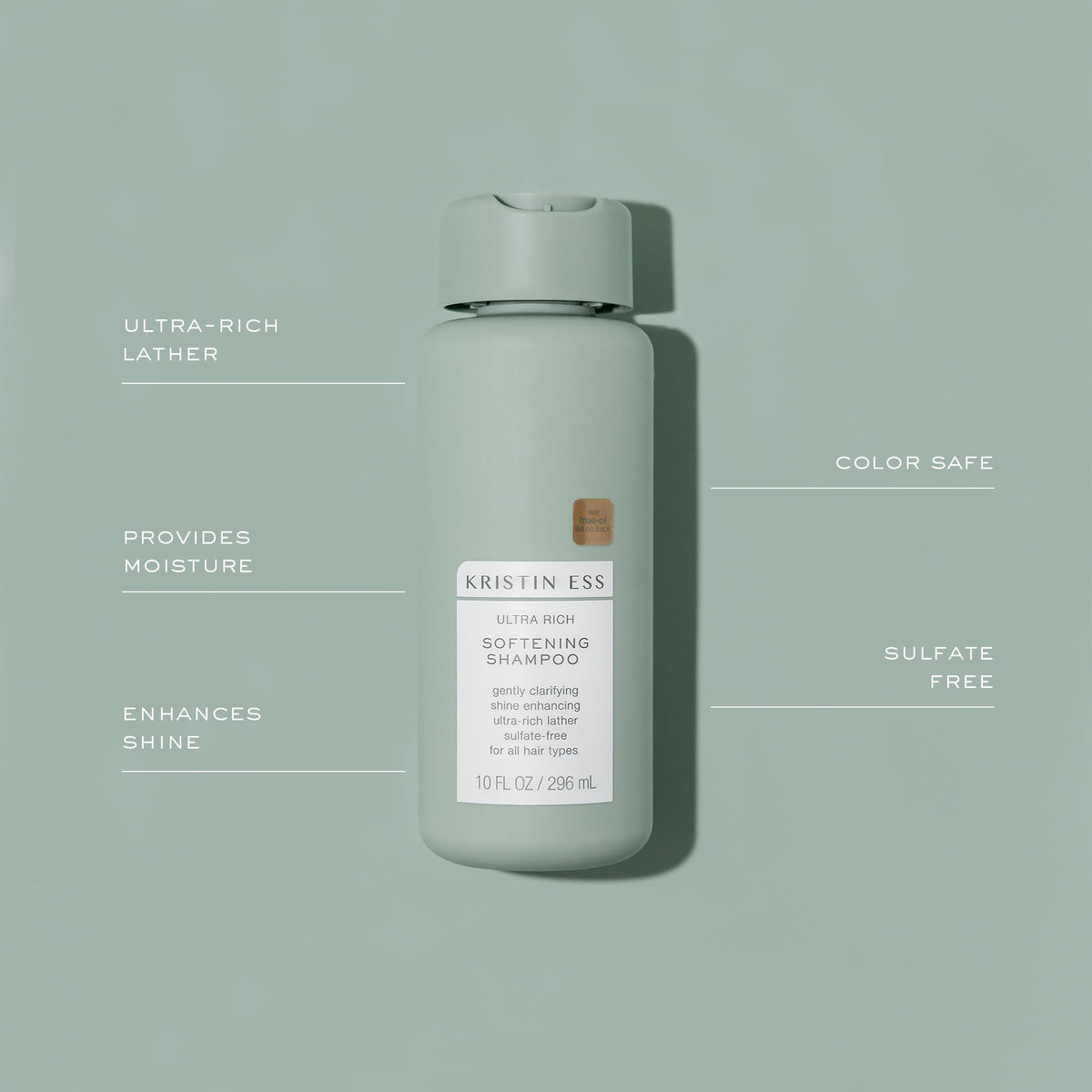 Kristin Ess conditioner texture close-up highlighting creamy hydration