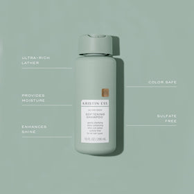 Kristin Ess conditioner texture close-up highlighting creamy hydration