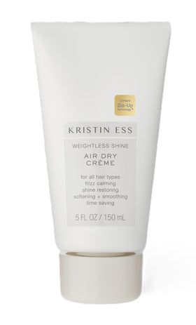 Kristin Ess front packaging showing product and benefit of lightweight shine