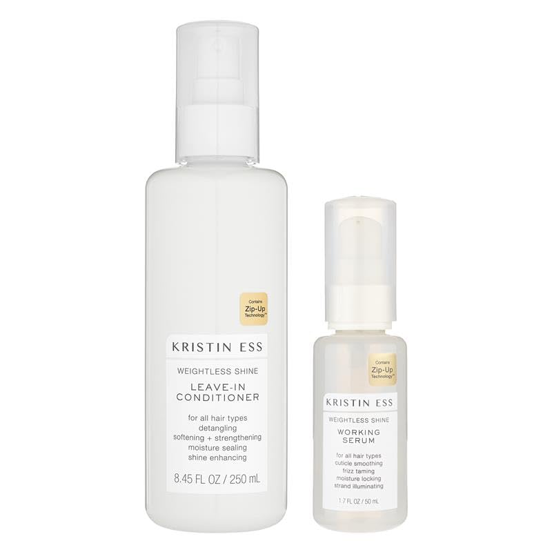 Kristin Ess front packaging bundle showing both products and glossy finish
