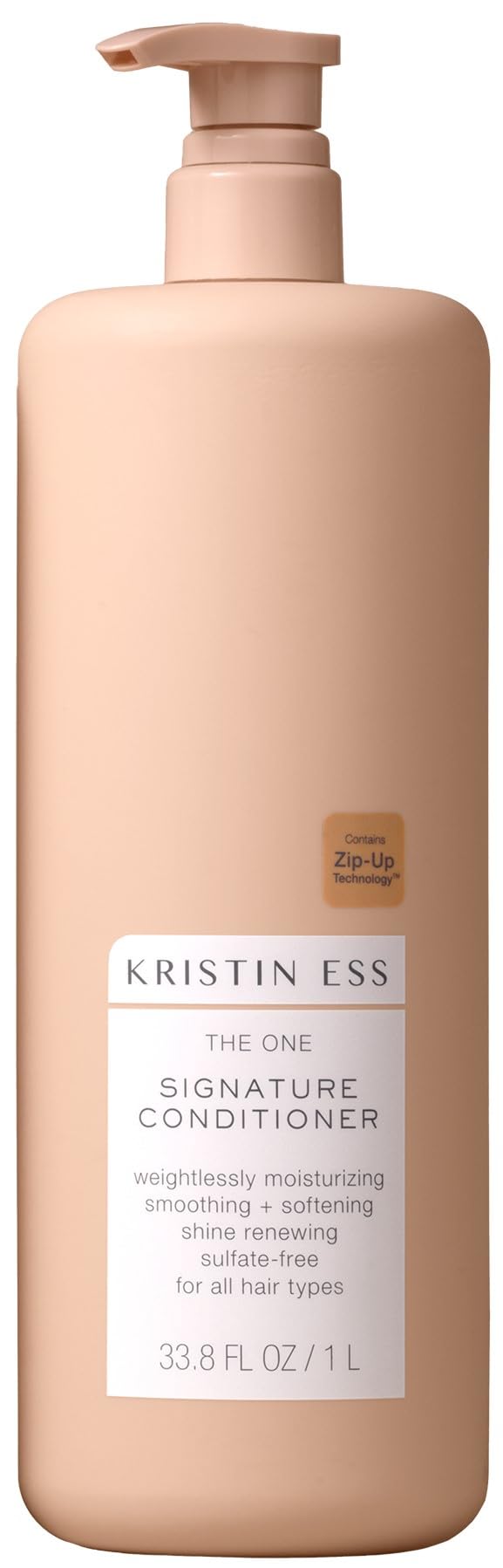 Kristin Ess front packaging showing 33.8 fl oz bottle and product benefit