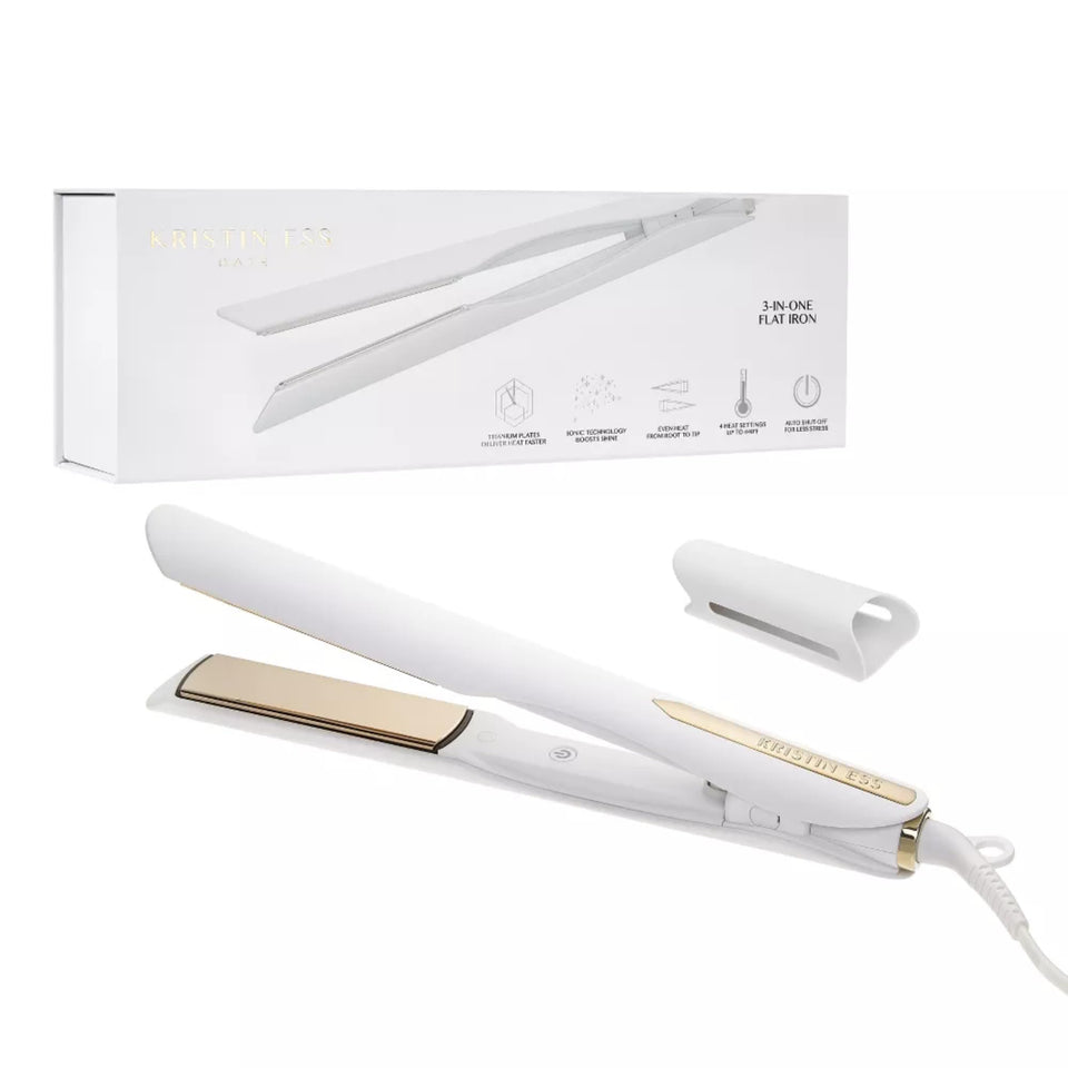 Kristin Ess front view of 3-in-1 styler showing controls and design for versatile styling