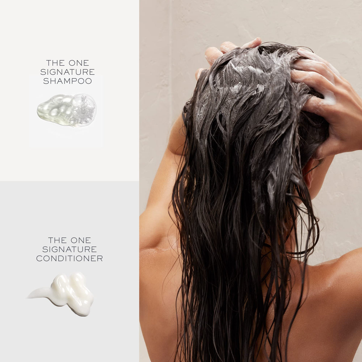 Kristin Ess in-shower usage styling scene showing effortless rinse and shine benefit