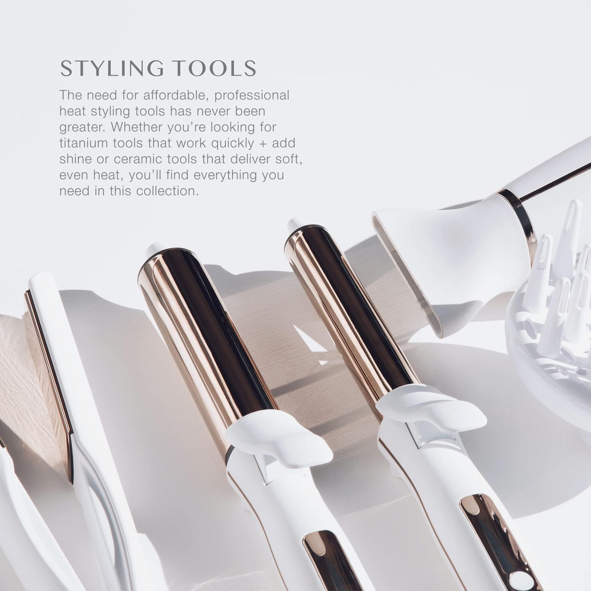 Kristin Ess curling iron being used on long hair producing wide relaxed waves