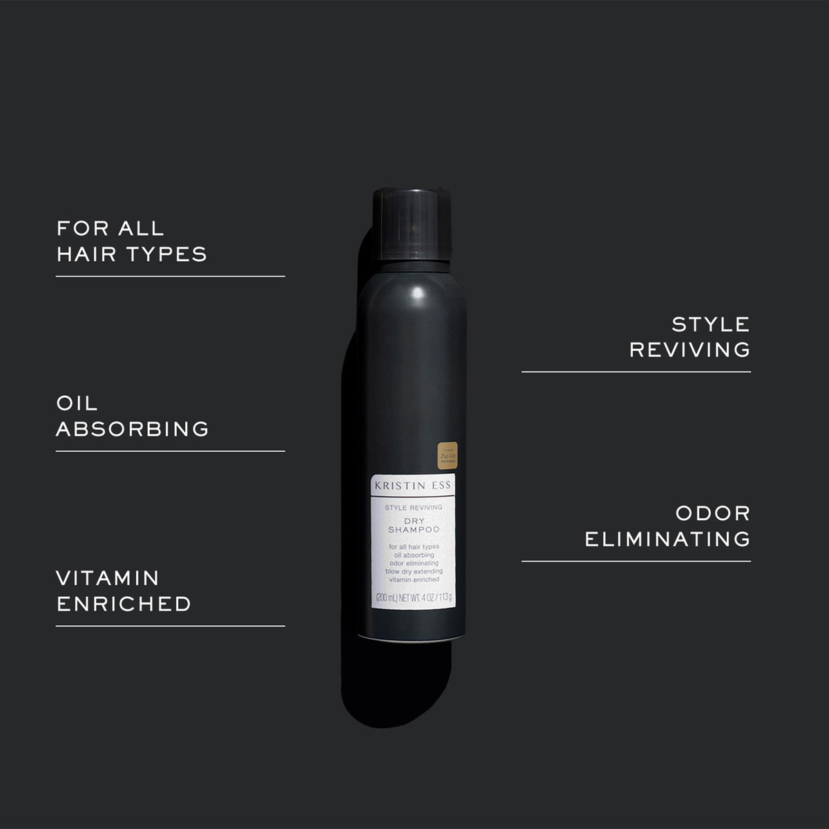 Kristin Ess spraying roots on model to absorb oil and add instant volume