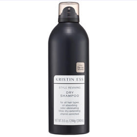 Kristin Ess jumbo dry shampoo front packaging showing product benefits