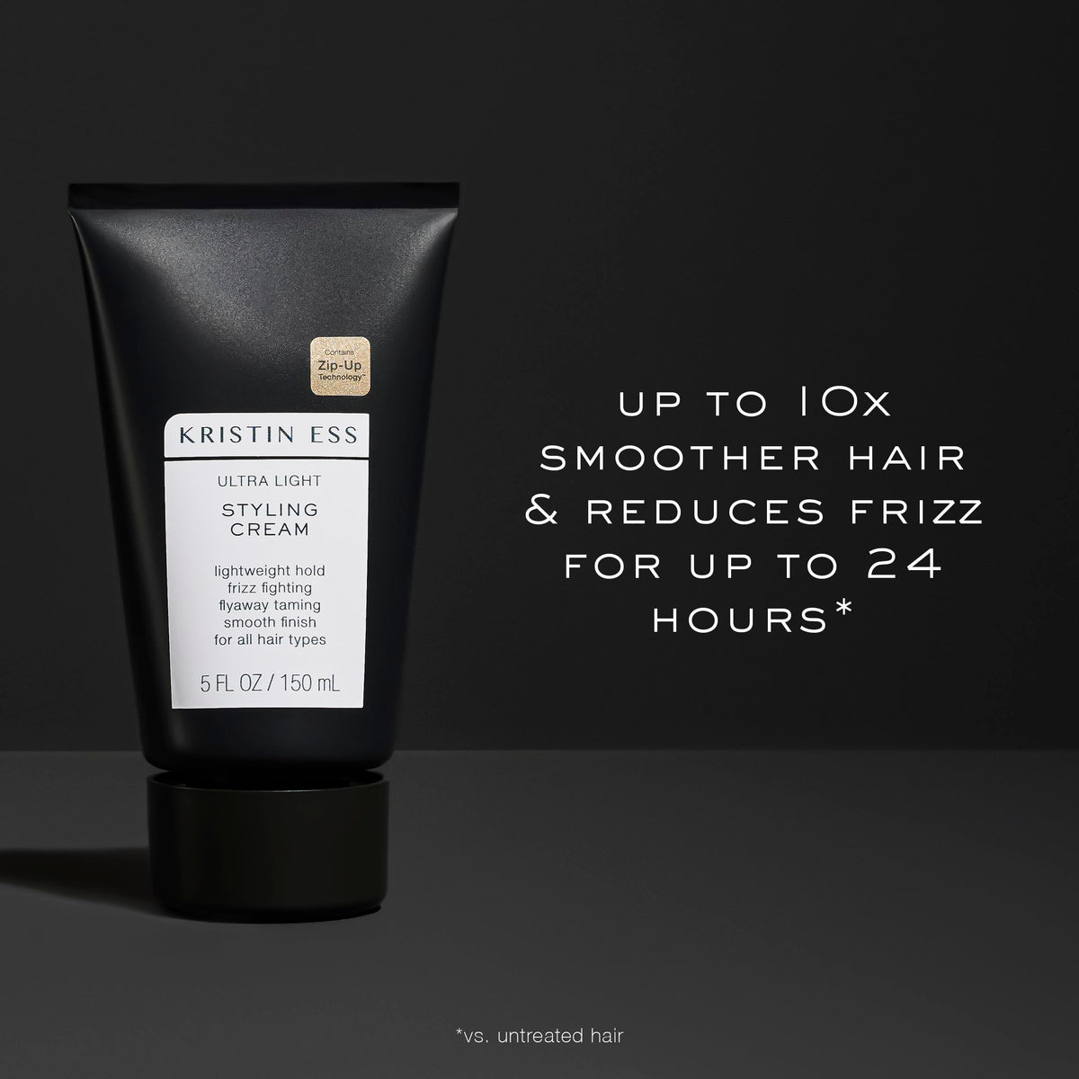 Kristin Ess lifestyle shot on bathroom counter for everyday styling routine