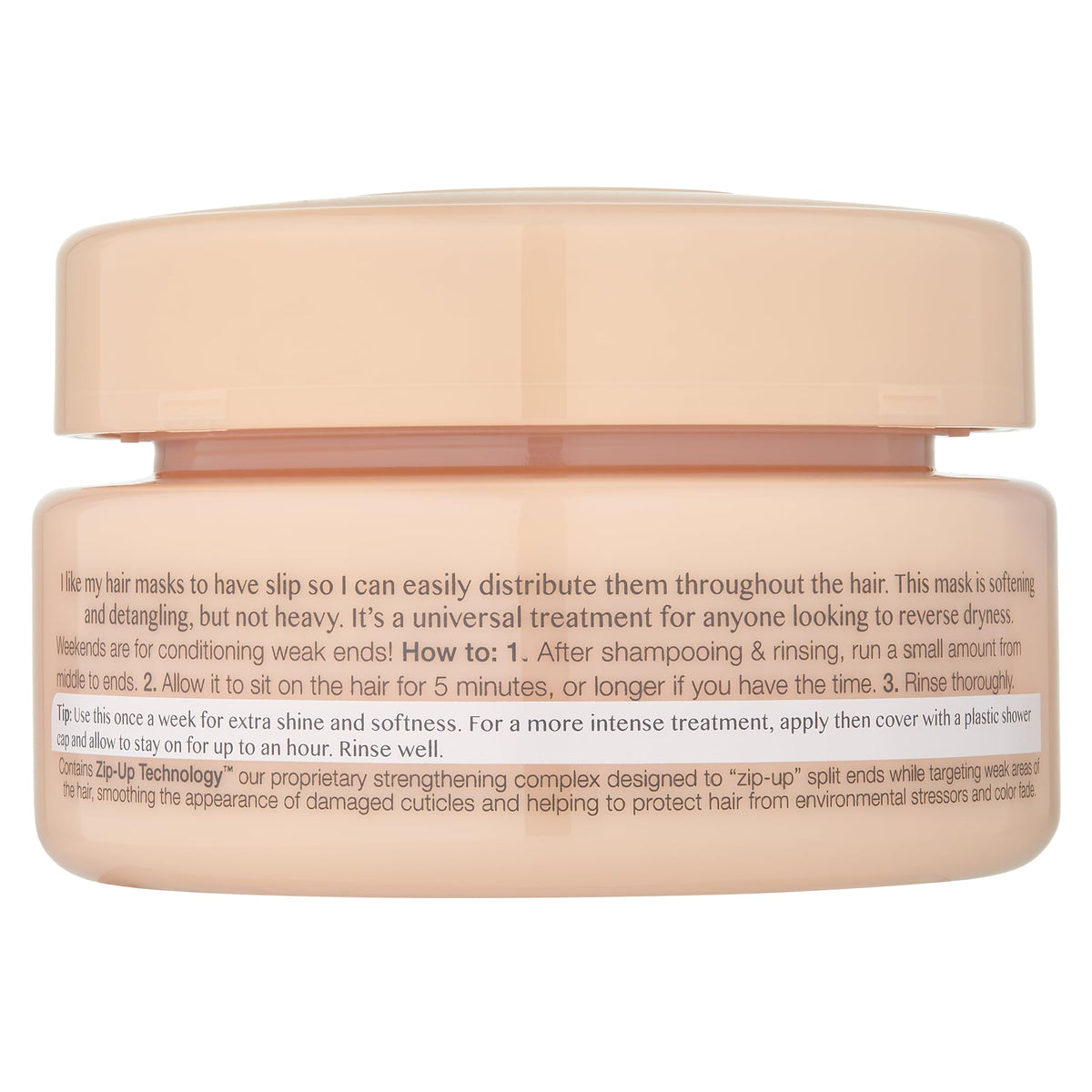 Kristin Ess open jar displaying creamy texture for easy spread and detangling benefits