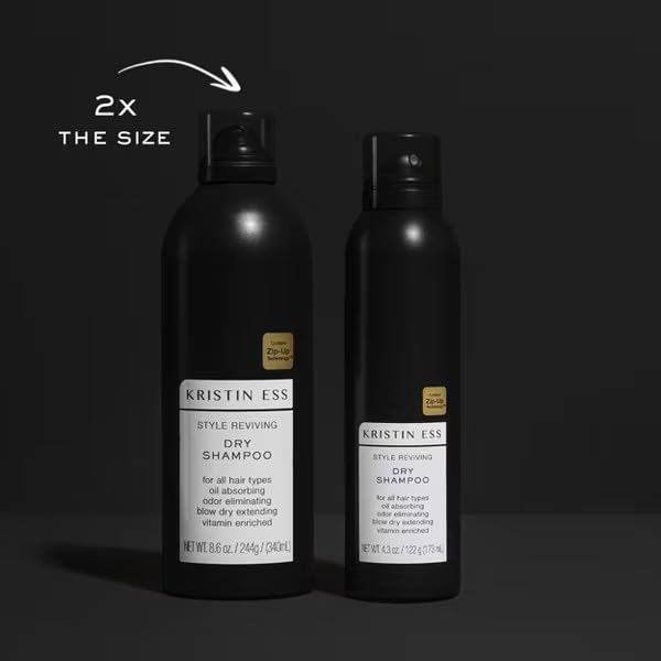 Kristin Ess applied at roots to absorb oil and boost volume