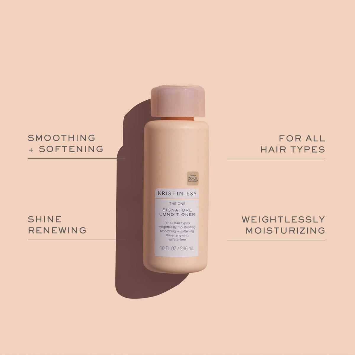 Kristin Ess shampoo lather texture demonstrating gentle clarifying and moisture