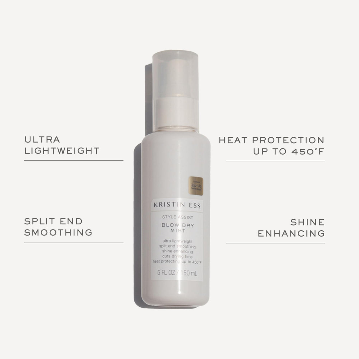 Kristin Ess mist texture close-up demonstrating even lightweight coverage benefit