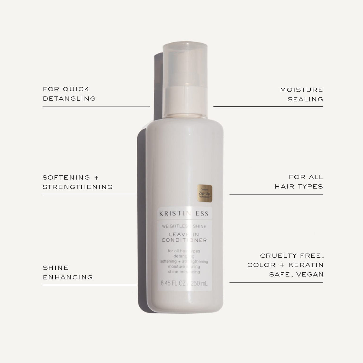 Kristin Ess texture and castor oil ingredient close-up for nourishment