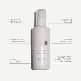 Kristin Ess texture and castor oil ingredient close-up for nourishment