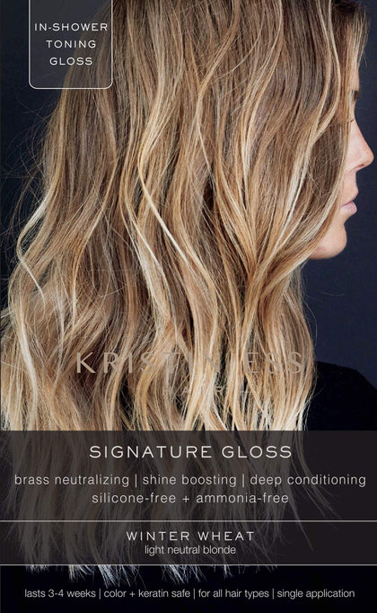 Kristin Ess front packaging showing Winter Wheat gloss and benefits