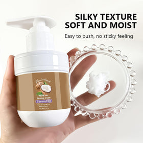 Krmspe results on rinsed skin showing smooth finish and reduced irritation