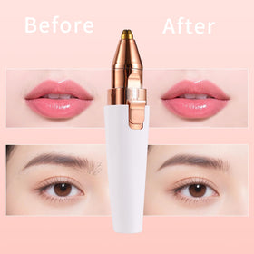 Kroaya placed in a makeup bag to show portable grooming benefits