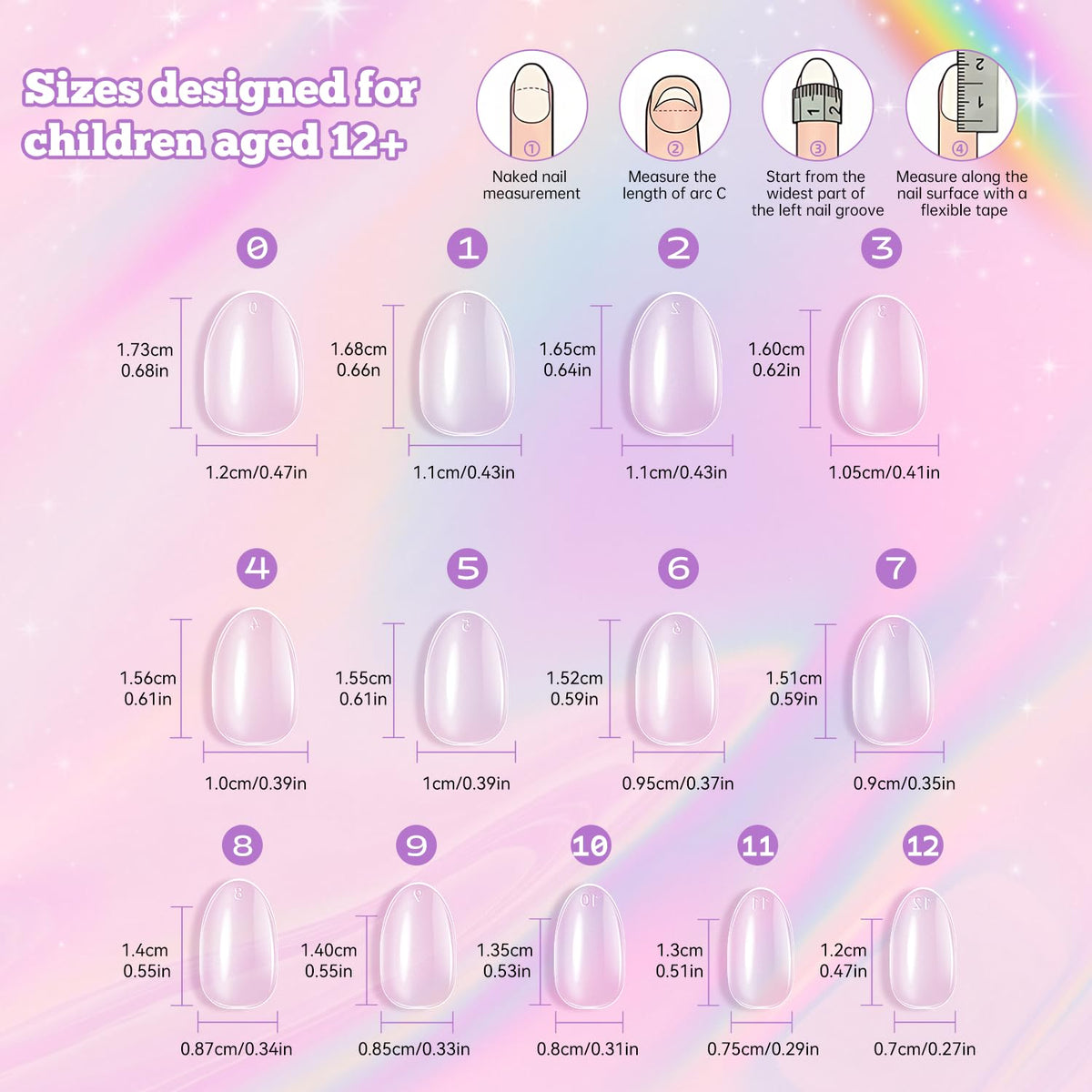 krofaue decorated short almond tips showcasing finished nail art