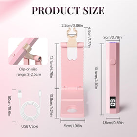 krofaue held in a hand demonstrating lightweight portability and travel benefit