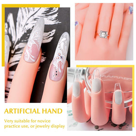 krofaue in-use nail art session showing artist practicing designs efficiently