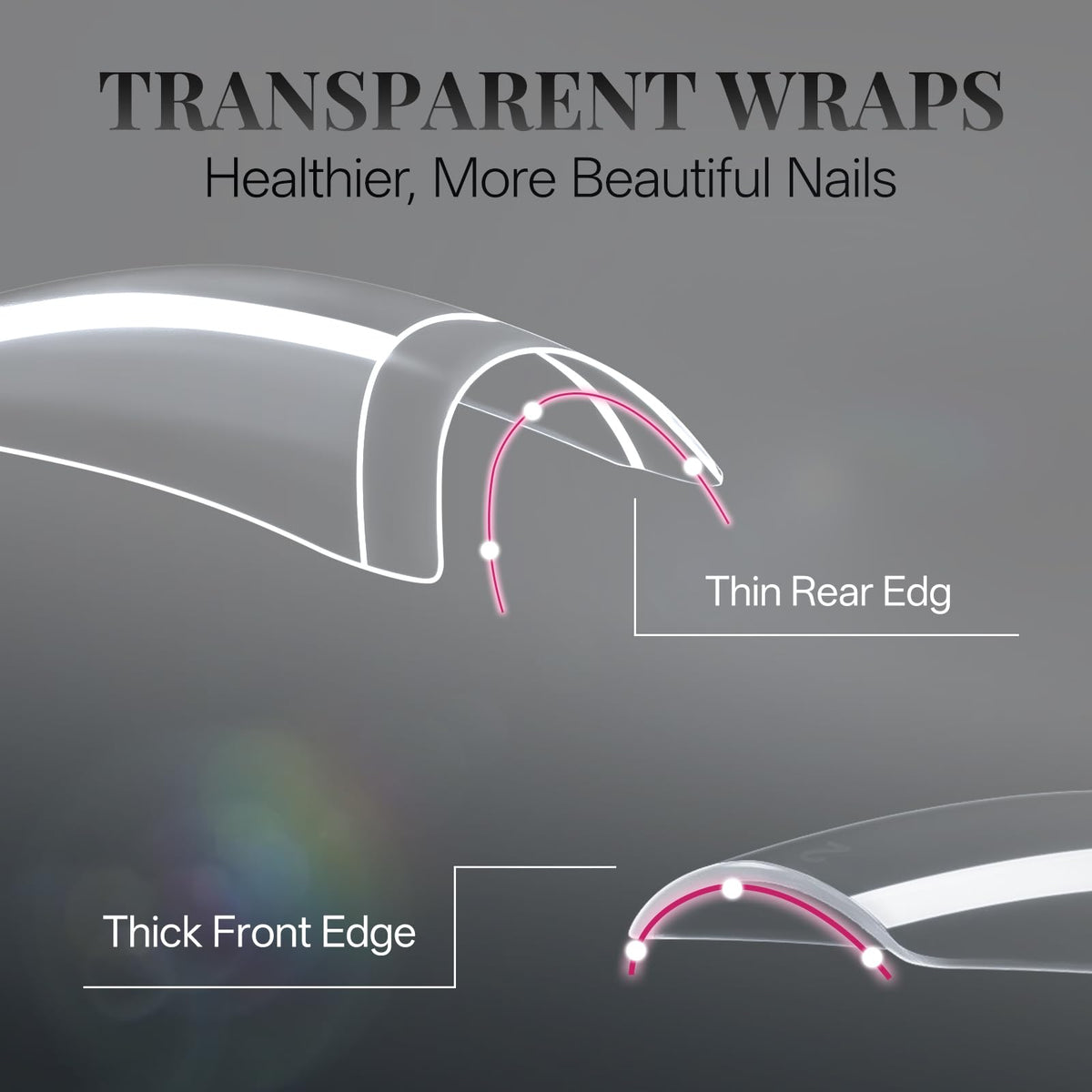 krofaue natural tip close-up showing natural tone for French manicure base