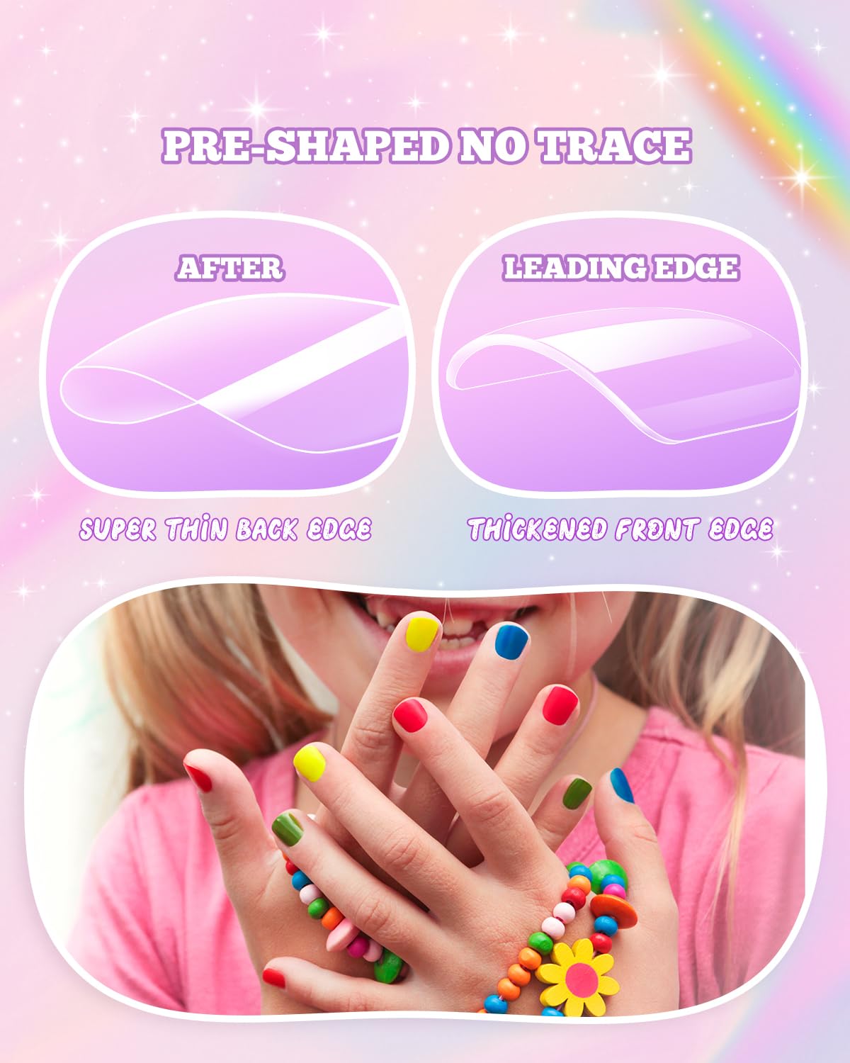 krofaue scale comparison displaying nail sizes against a child’s hand