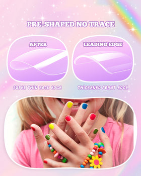 krofaue scale comparison displaying nail sizes against a child’s hand