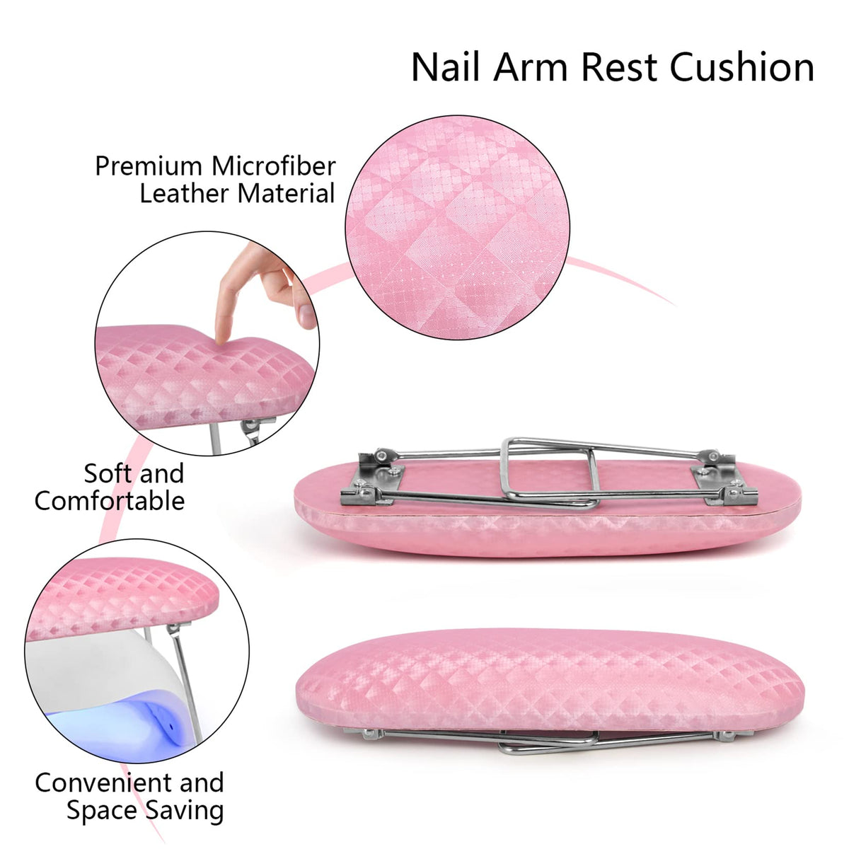 krofaue side profile with dimensions illustrating compact salon-friendly size