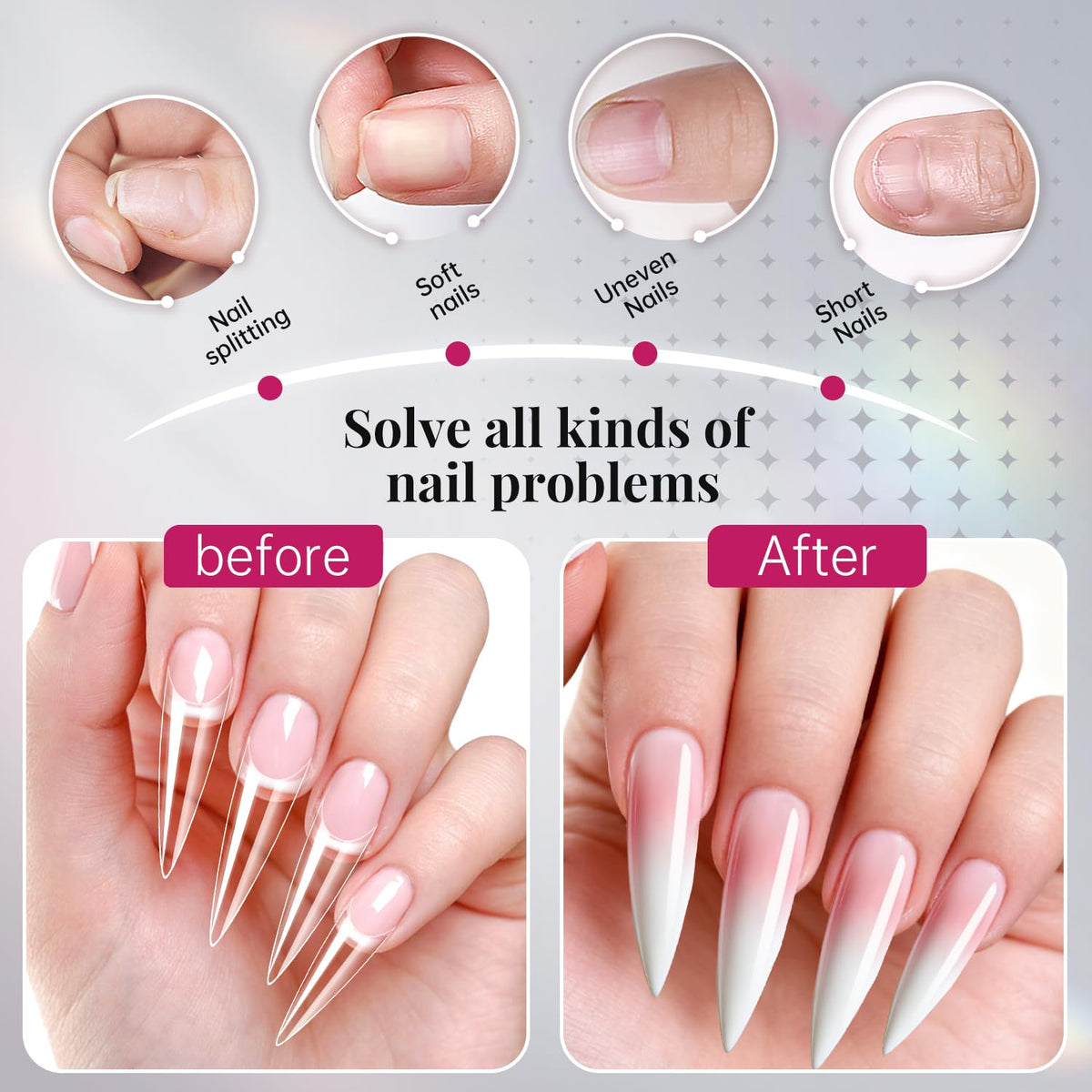 krofaue tips on nail bed demo illustrating seamless adhesion and alignment
