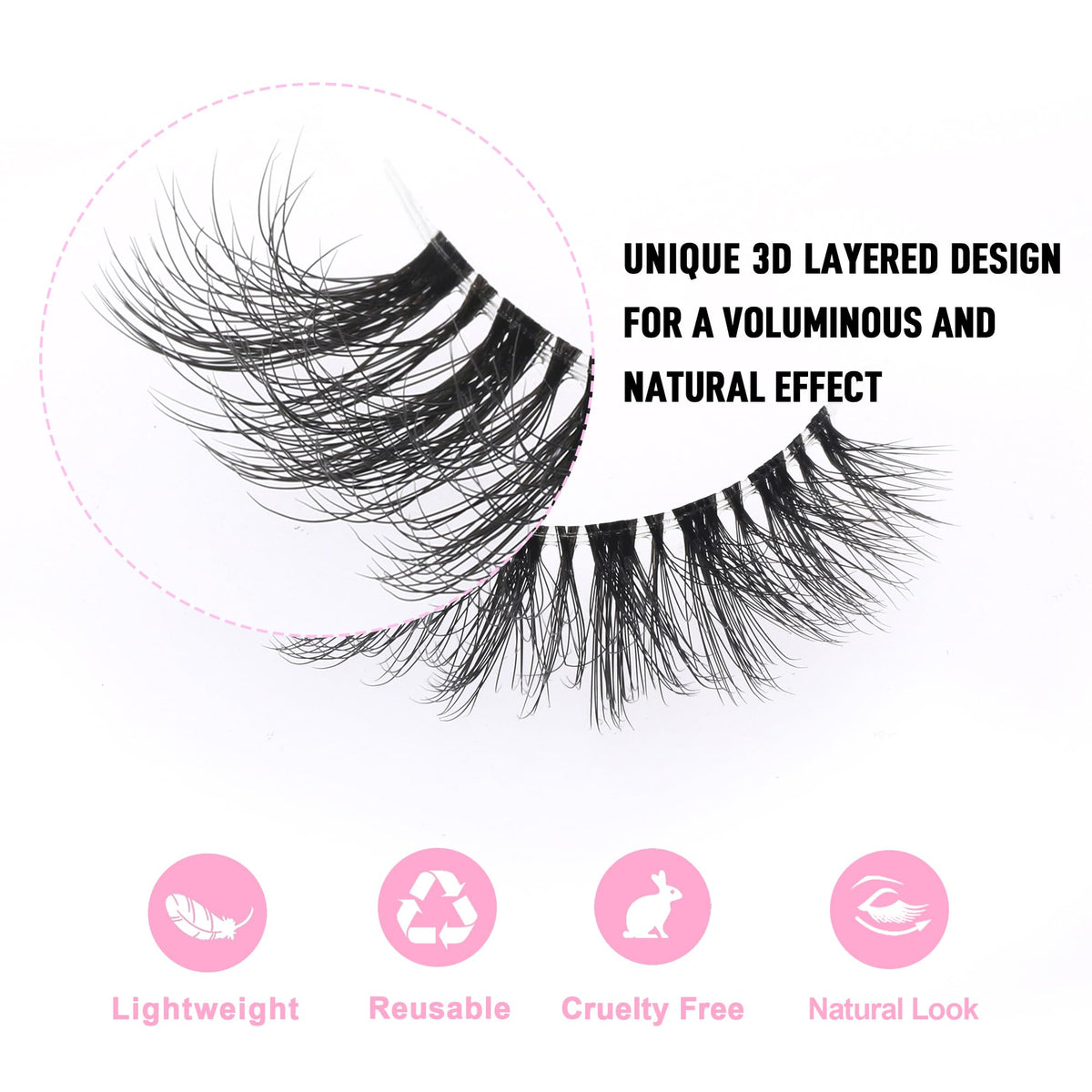 KSYOO application demo on model showing easy, quick strip lash application