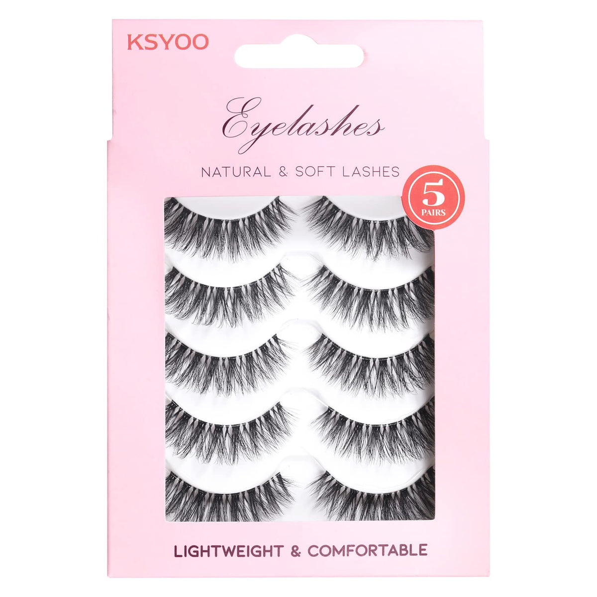KSYOO close-up of clear band detail for seamless invisible lash line