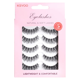 KSYOO close-up of clear band detail for seamless invisible lash line
