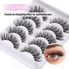 KSYOO lifestyle shot with evening makeup showcasing dramatic cat-eye effect