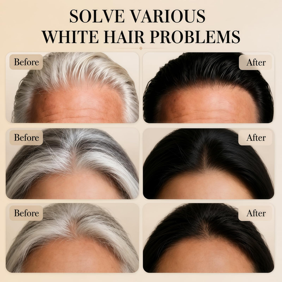 KTBKGV applying dye comb to roots illustrating quick grey coverage benefit