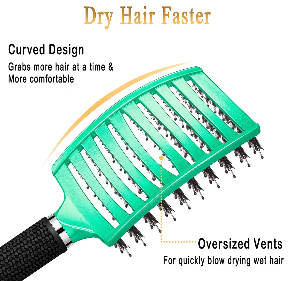 KTKUDY brush held in hand for scale showing compact size for travel and everyday use