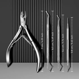 KuanStore tools next to a coin for scale to show compact, travel-friendly size