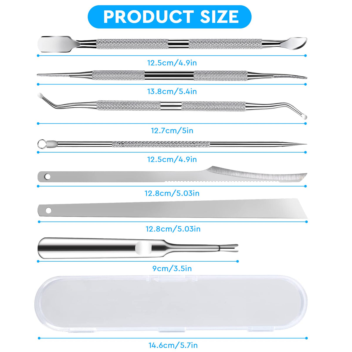 KuanStore close-up of stainless steel tool texture highlighting durable surgical finish