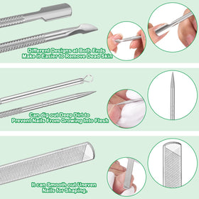 KuanStore tool being used on a toenail showing controlled at-home maintenance benefit