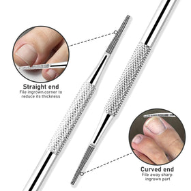 KuanStore under-nail cleaner in use removing debris for improved hygiene